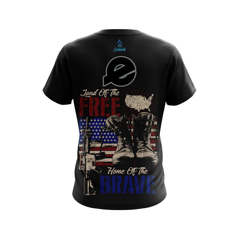 Ebonite Land Of The Free CoolWick Bowling Jersey - Image 2