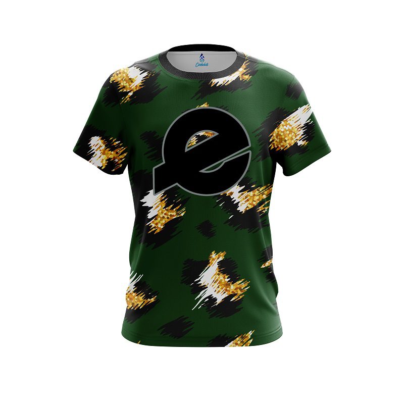 Ebonite Leopard Print CoolWick Bowling Jersey