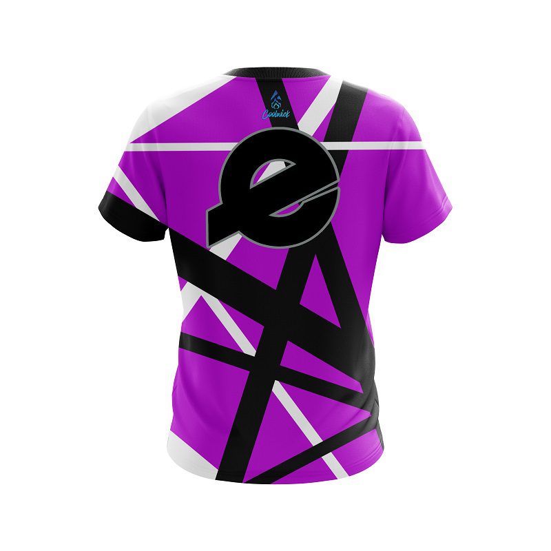 Ebonite Rocker Purple CoolWick Bowling Jersey - Image 2
