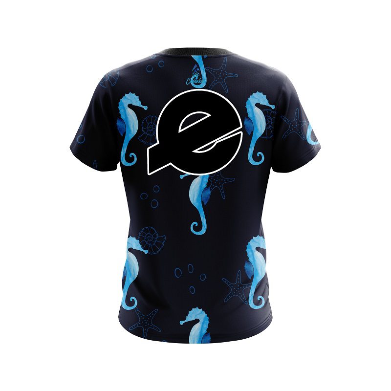 Ebonite Underwater Seahorse CoolWick Bowling Jersey - Image 2