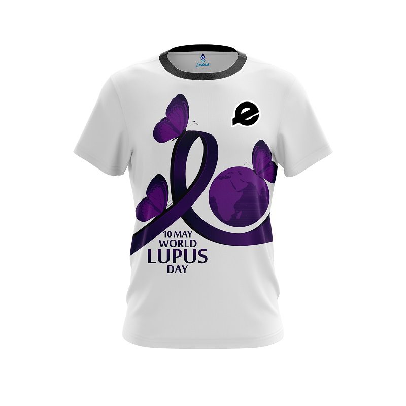 Ebonite World Lupus Cancer Awareness CoolWick Bowling Jersey