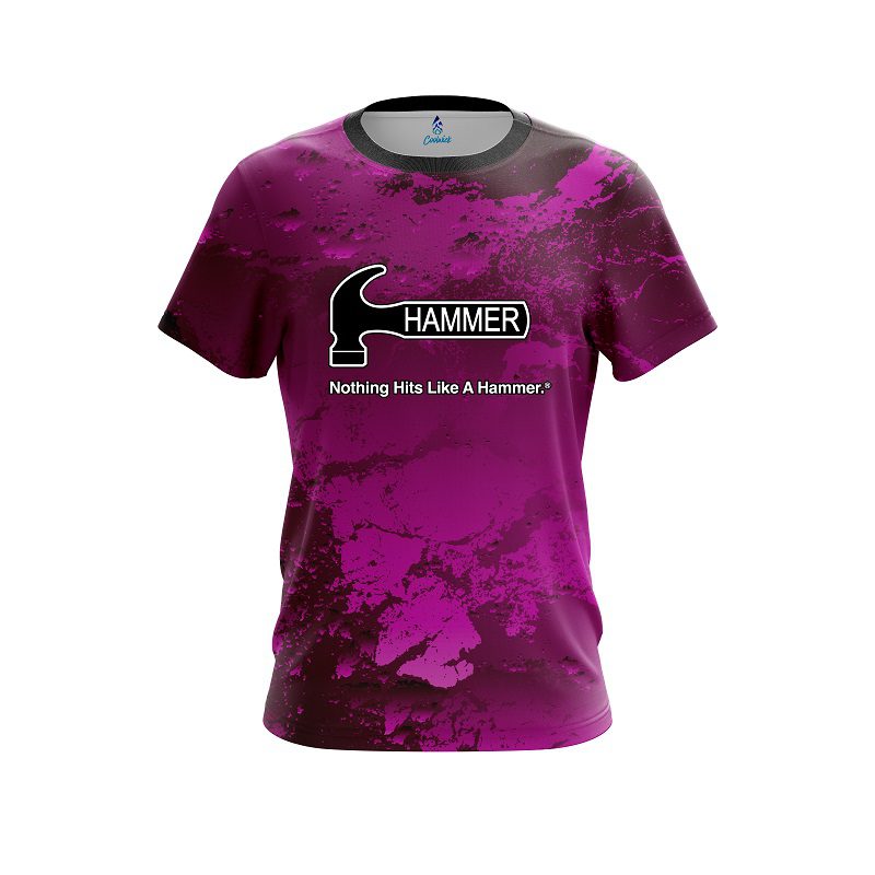 Hammer Graphite Pink CoolWick Bowling Jersey