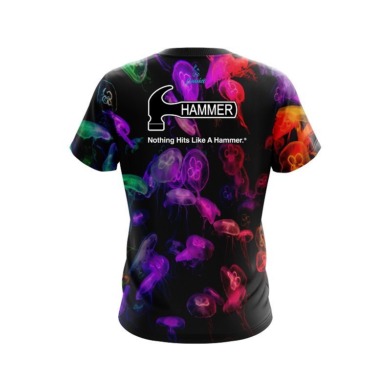 Hammer Glowing Jellyfish CoolWick Bowling Jersey - Image 2