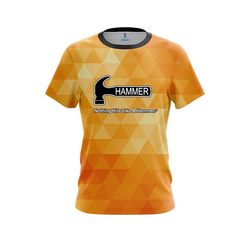 Hammer Orange Triangle CoolWick Bowling Jersey
