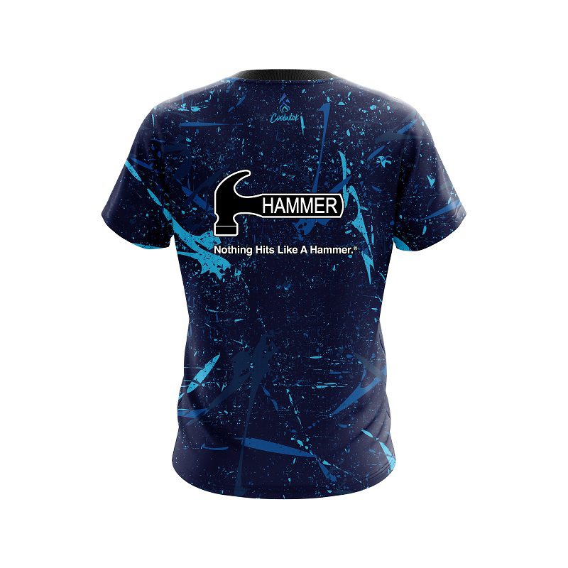 Hammer Paint Grunge CoolWick Bowling Jersey - Image 2