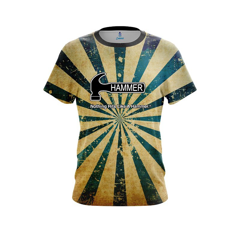Hammer Retro Grunge 2 CoolWick Bowling Jersey