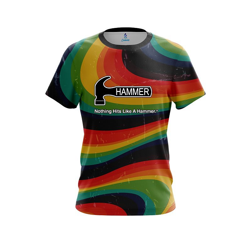 Hammer Retro Grunge CoolWick Bowling Jersey