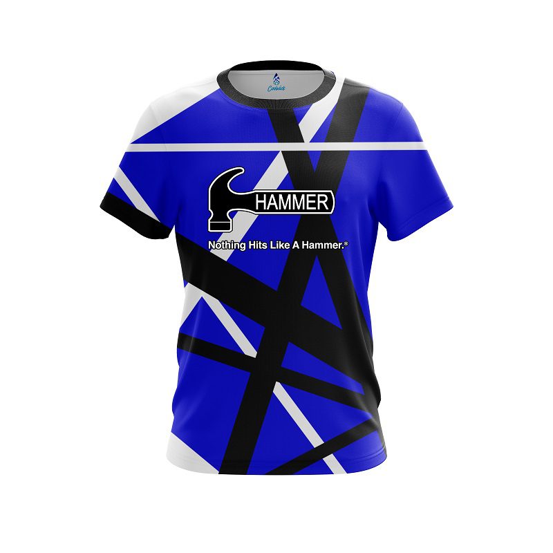 Hammer Rocker Blue CoolWick Bowling Jersey