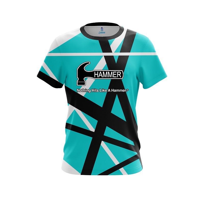 Hammer Rocker Teal CoolWick Bowling Jersey