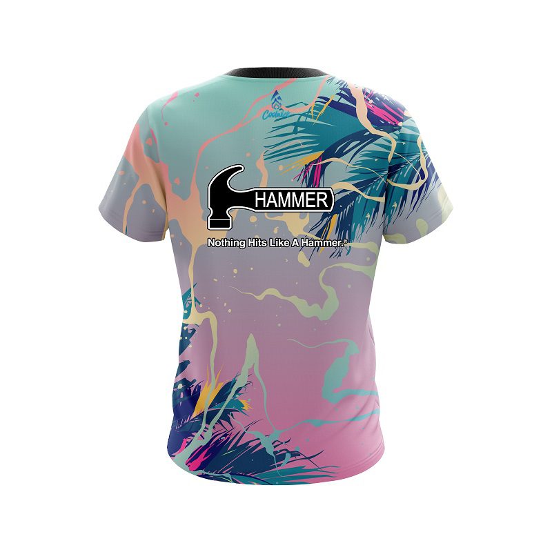 Hammer Tropical Ink Splash CoolWick Bowling Jersey - Image 2