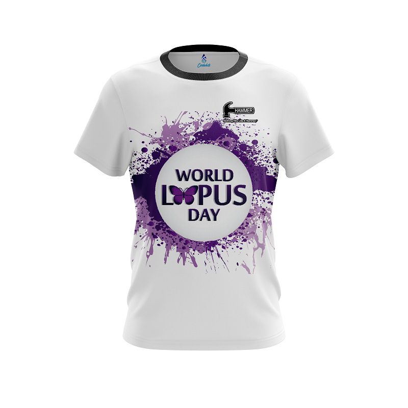 Hammer World Lupus Cancer Awareness 2 CoolWick Bowling Jersey