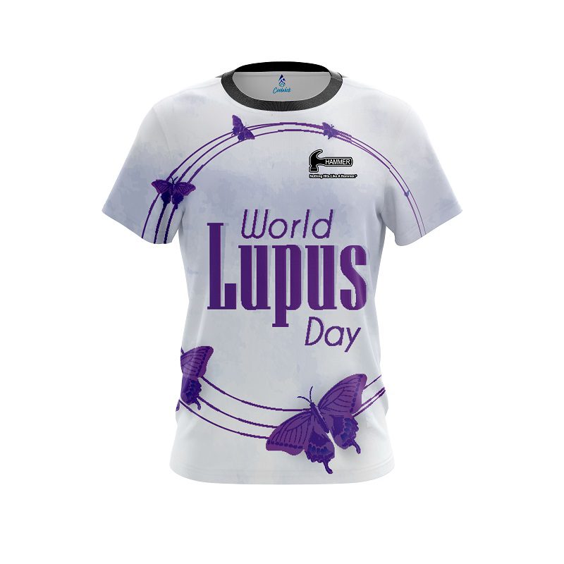 Hammer World Lupus Cancer Awareness 3 CoolWick Bowling Jersey