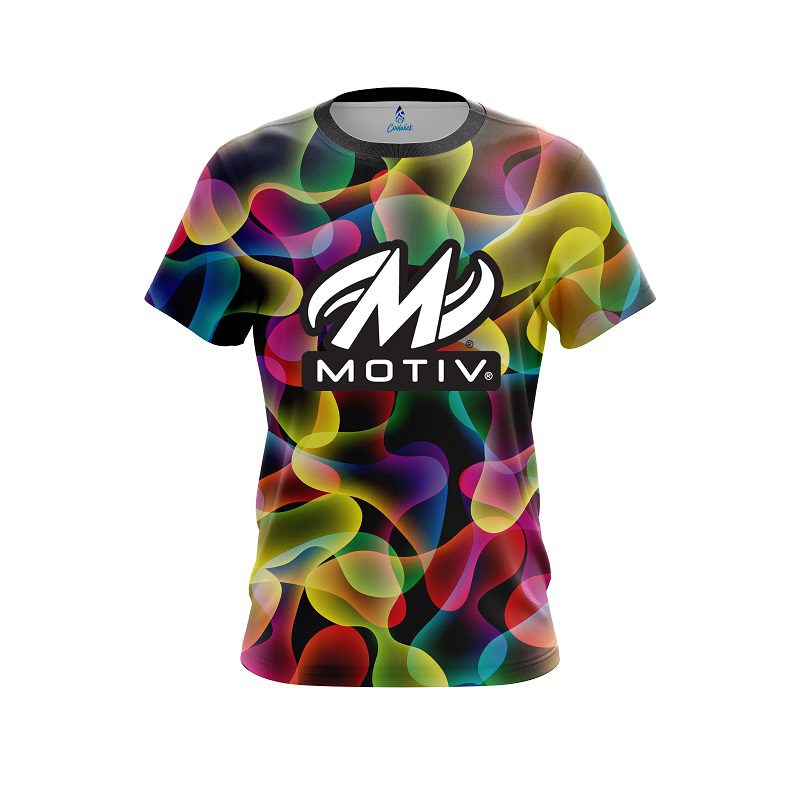 Motiv Multi Color Lava CoolWick Bowling Jersey