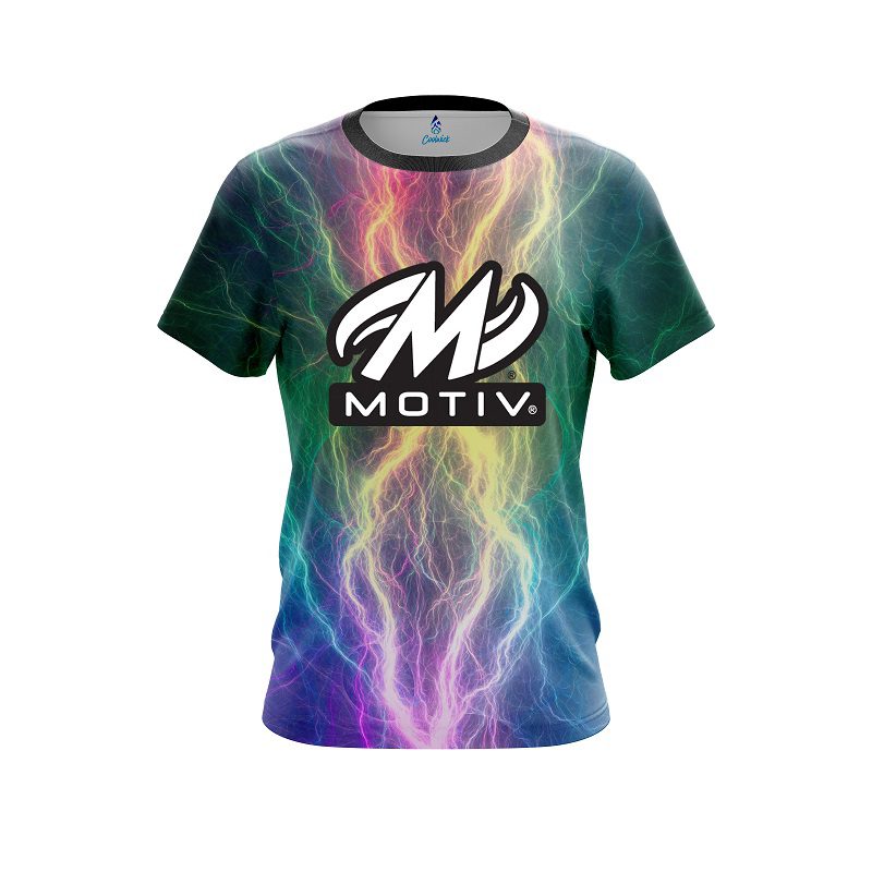 Motiv Multi Color Electric CoolWick Bowling Jersey