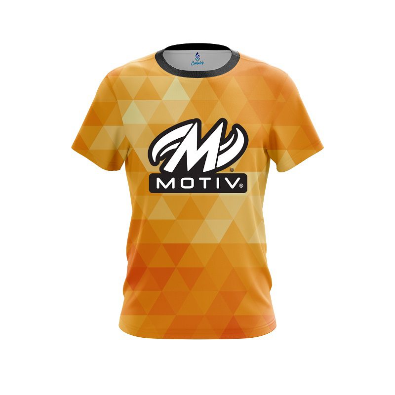 Motiv Orange Triangle CoolWick Bowling Jersey