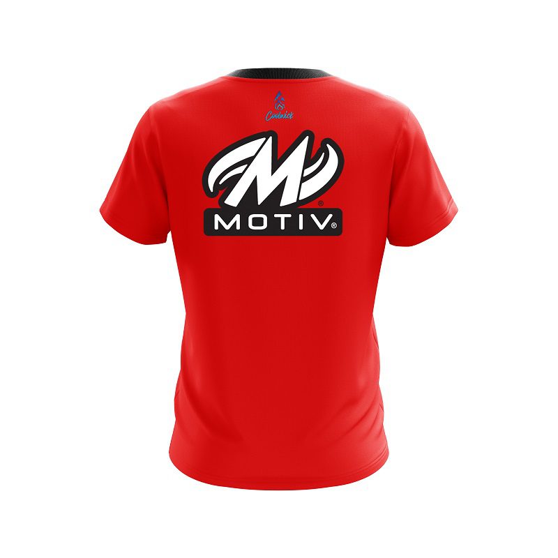 Motiv Red CoolWick Bowling Jersey - Image 2