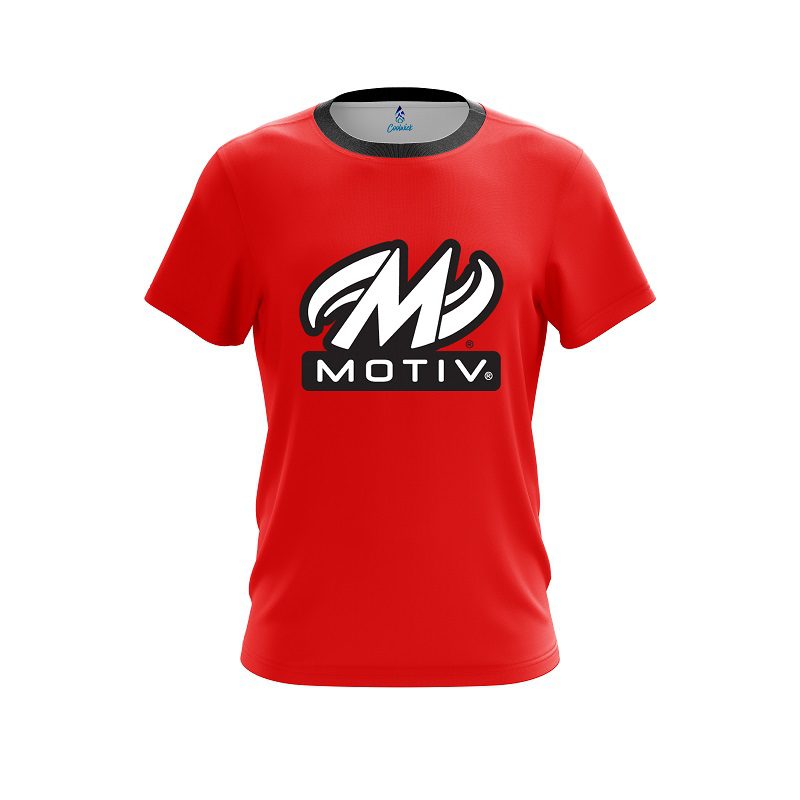 Motiv Red CoolWick Bowling Jersey