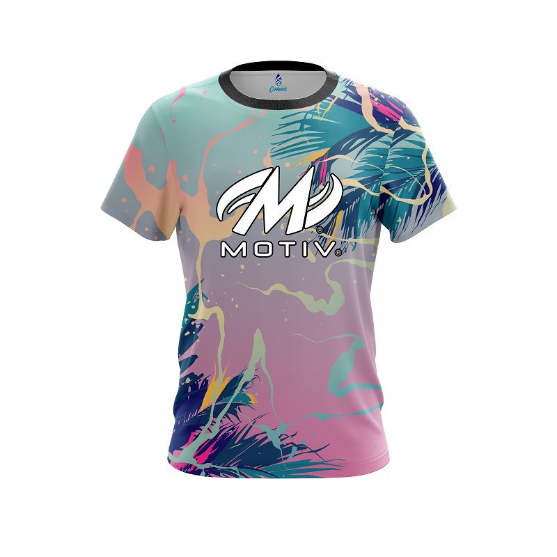 Motiv Tropical Ink Splash  CoolWick Bowling Jersey