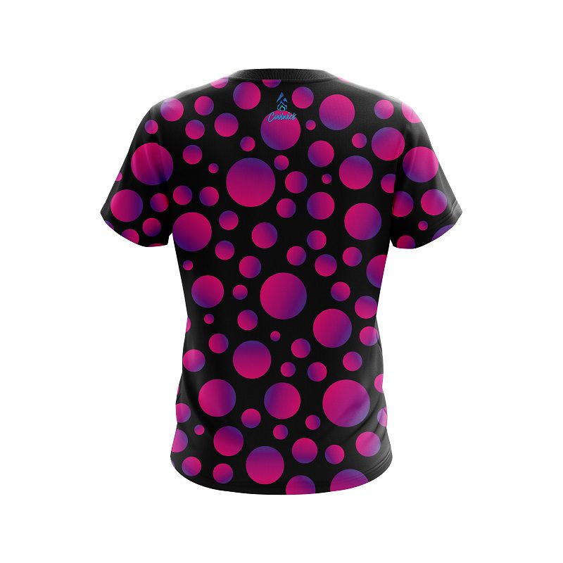 Plain Neon Bubbles CoolWick Bowling Jersey - Image 2