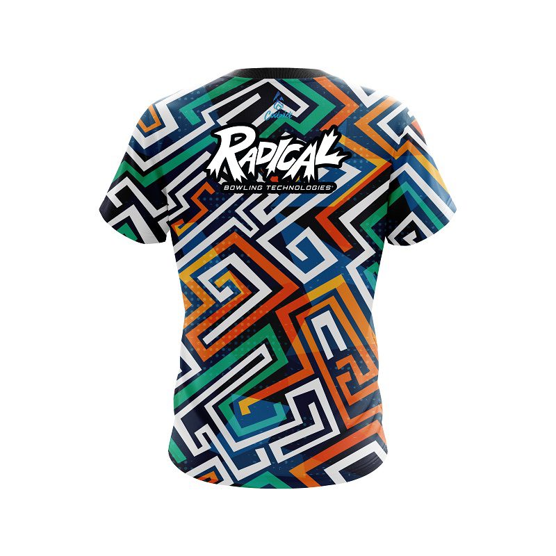 Radical Crazy Maze CoolWick Bowling Jersey - Image 2