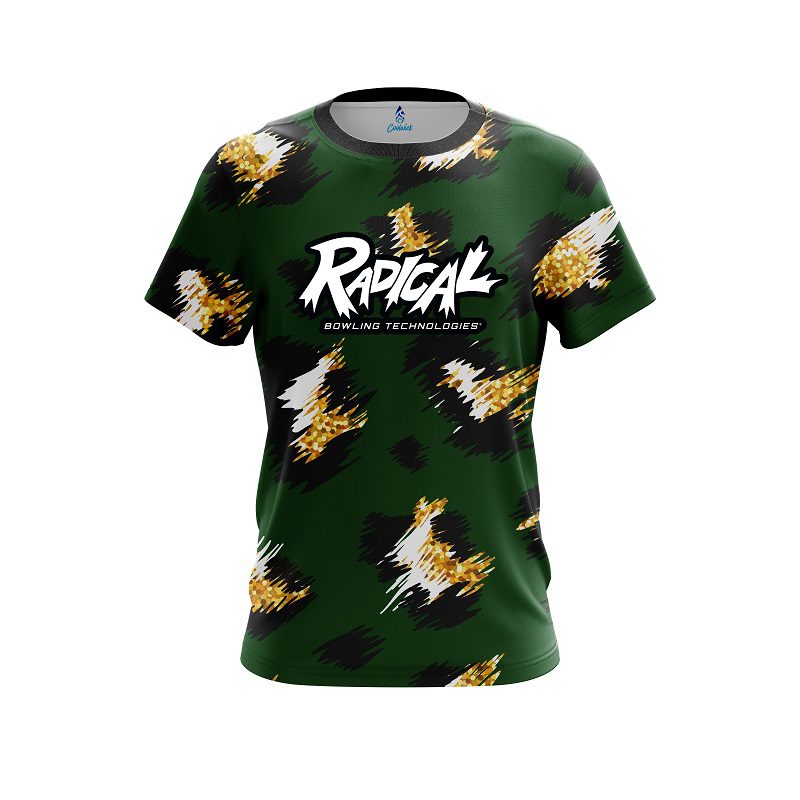 Radical Leopard Print CoolWick Bowling Jersey