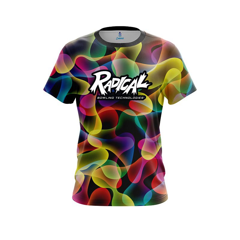 Radical Multi Color Lava CoolWick Bowling Jersey