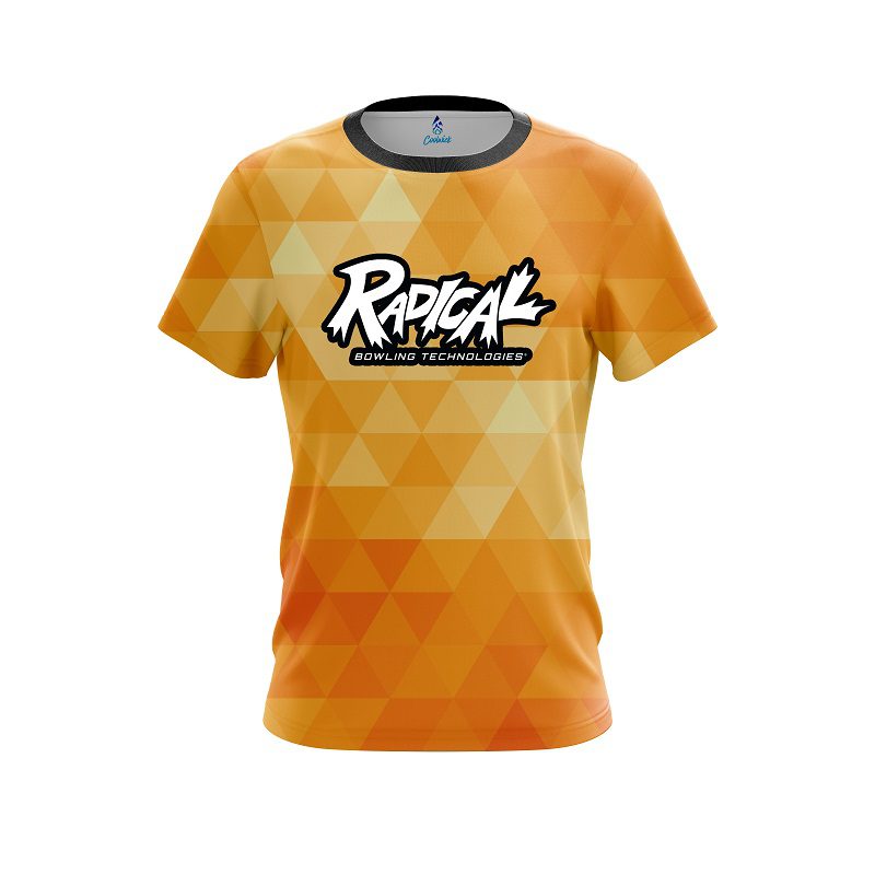 Radical Orange Triangle CoolWick Bowling Jersey