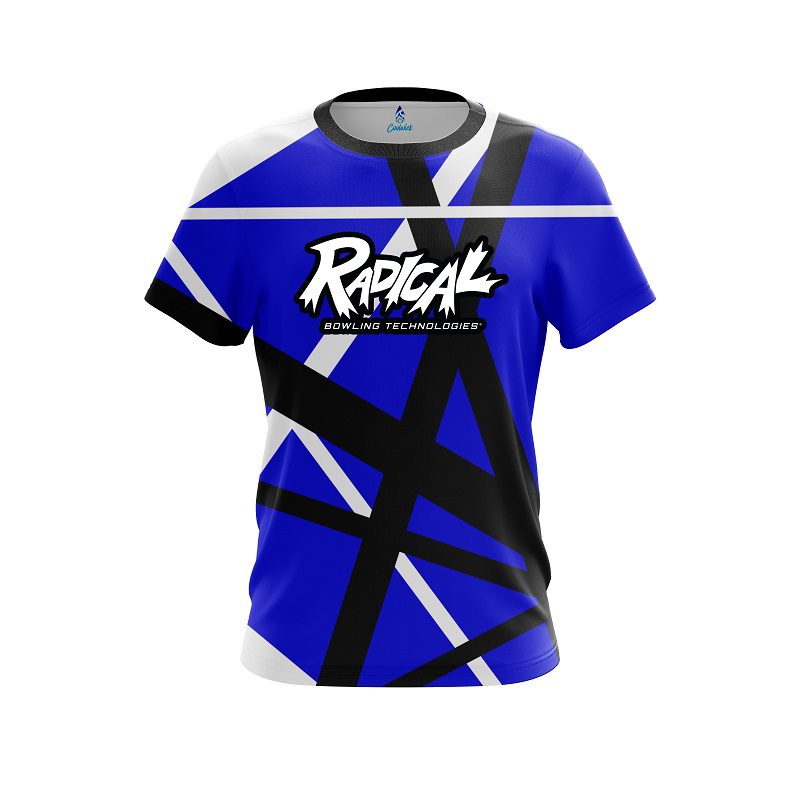 Radical Rocker Blue CoolWick Bowling Jersey