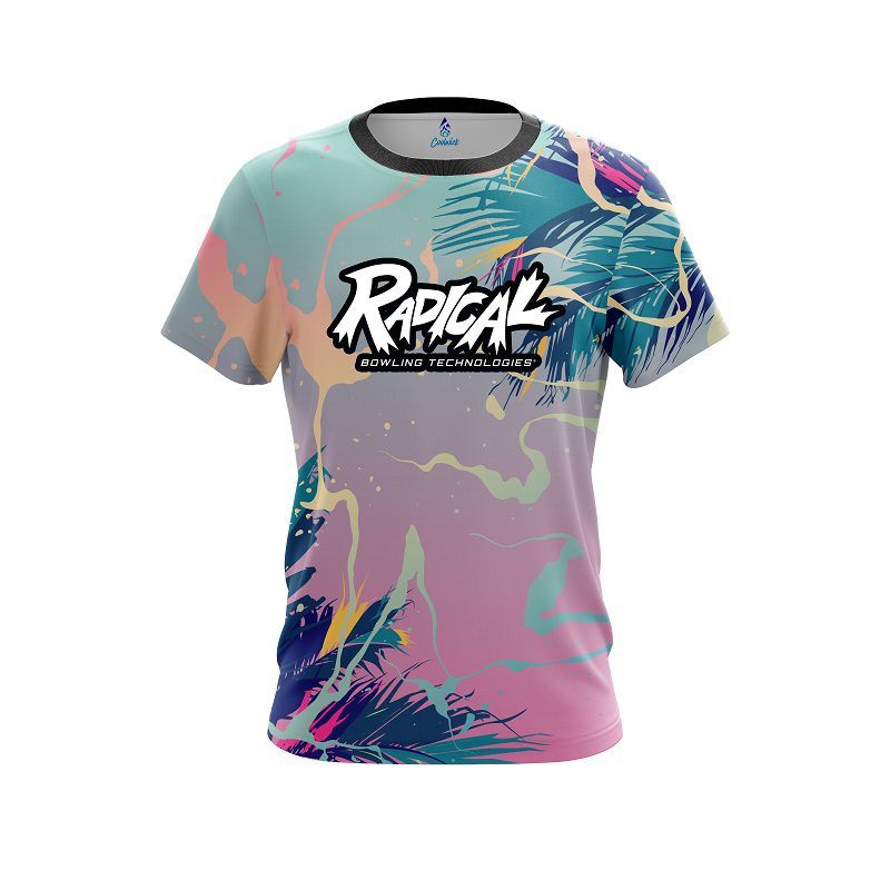 Radical Tropical Ink Splash  CoolWick Bowling Jersey