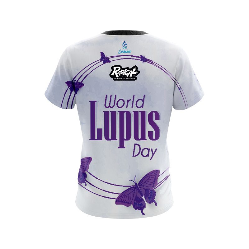 Radical World Lupus Cancer Awareness 3 CoolWick Bowling Jersey - Image 2