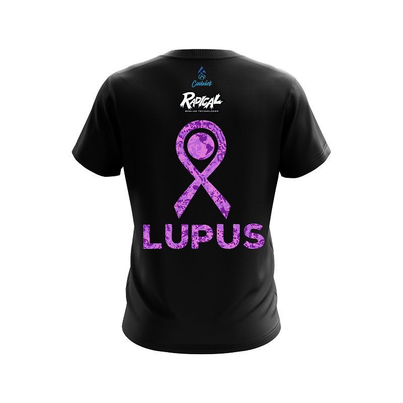 Radical World Lupus Cancer Awareness 4 CoolWick Bowling Jersey - Image 2