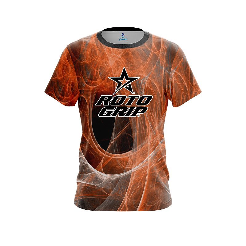 Roto Grip Energy Swirls Orange CoolWick Bowling Jersey