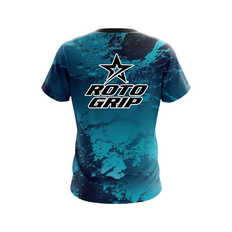 Roto Grip Graphite Blue CoolWick Bowling Jersey - Image 2