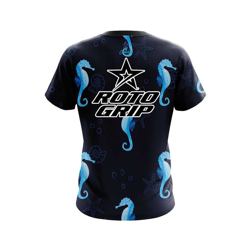 Roto Grip Underwater Seahorse CoolWick Bowling Jersey - Image 2
