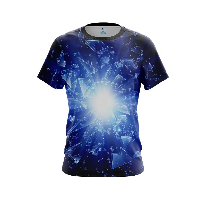 Plain Shattered Glass CoolWick Bowling Jersey