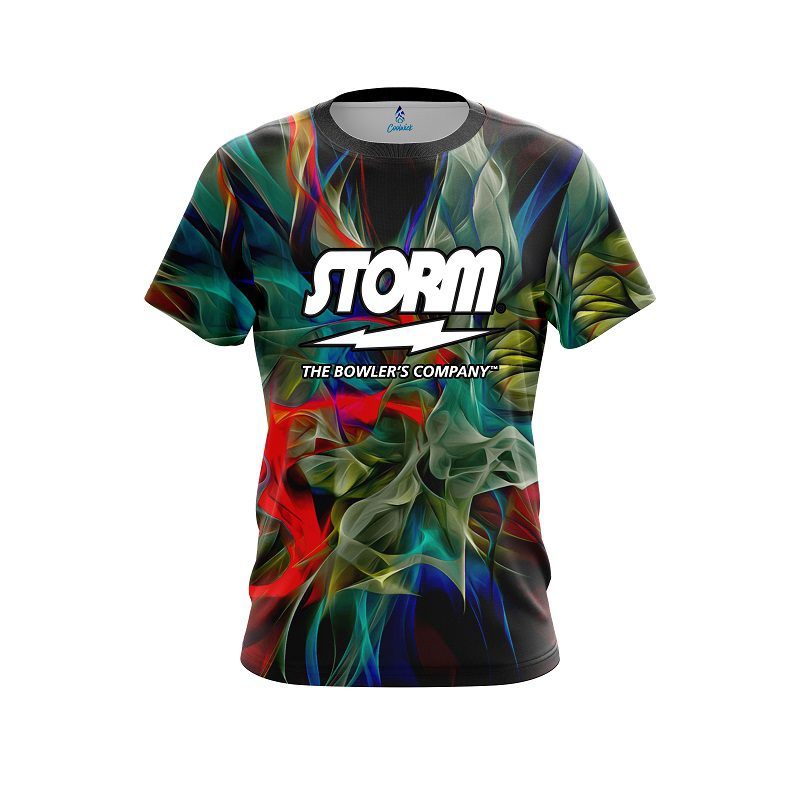 Storm Color Swirl CoolWick Bowling Jersey