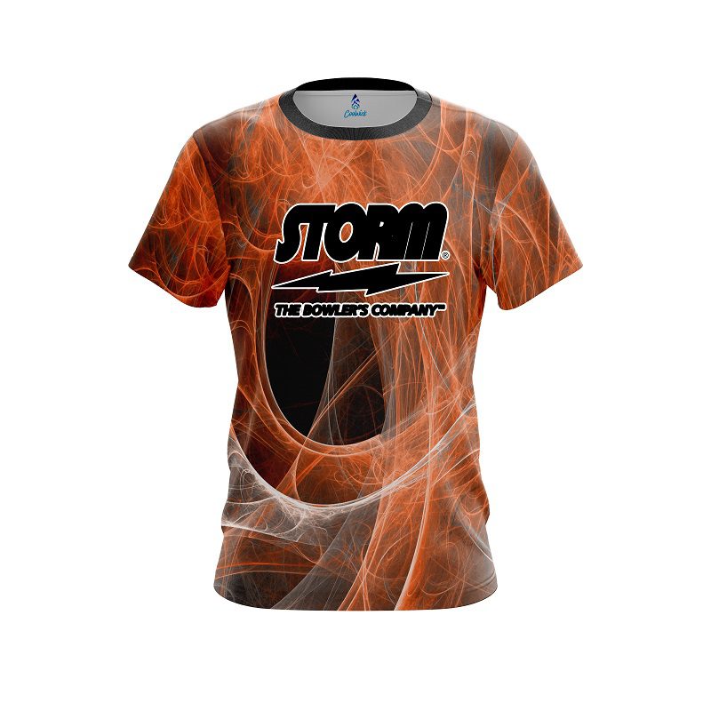 Storm Energy Swirls Orange CoolWick Bowling Jersey