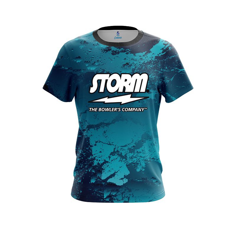 Storm Graphite Blue CoolWick Bowling Jersey