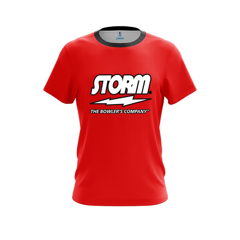 Storm Red CoolWick Bowling Jersey