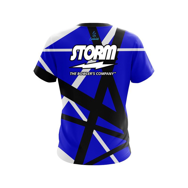 Storm Rocker Blue CoolWick Bowling Jersey - Image 2