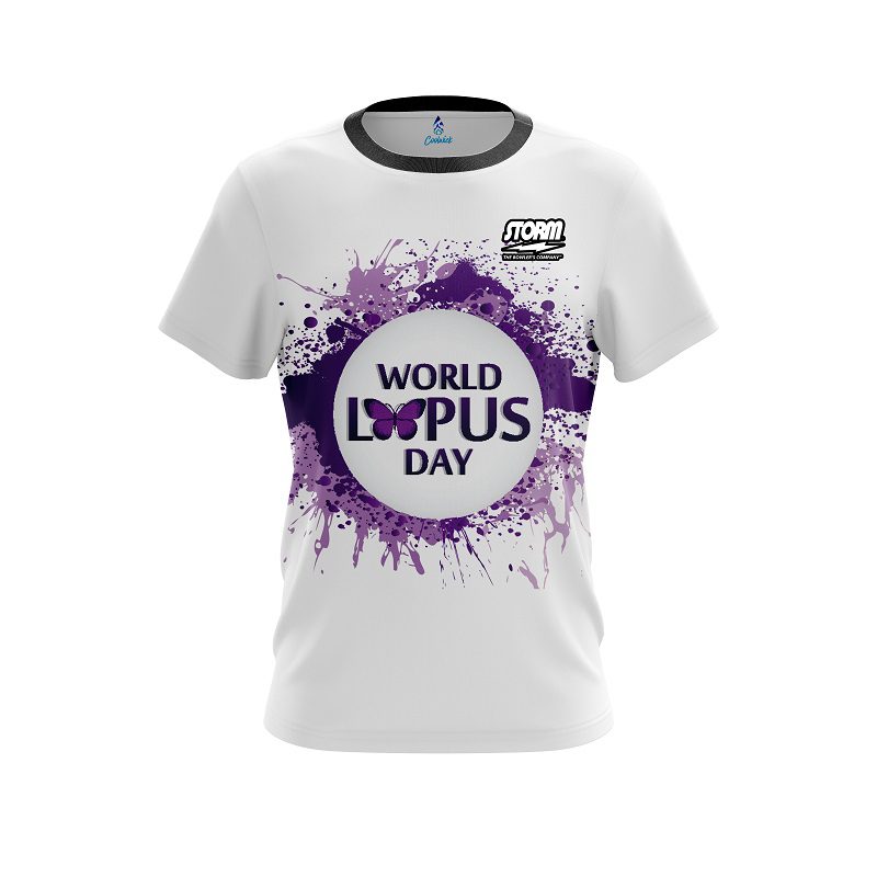 Storm World Lupus Cancer Awareness 2  CoolWick Bowling Jersey