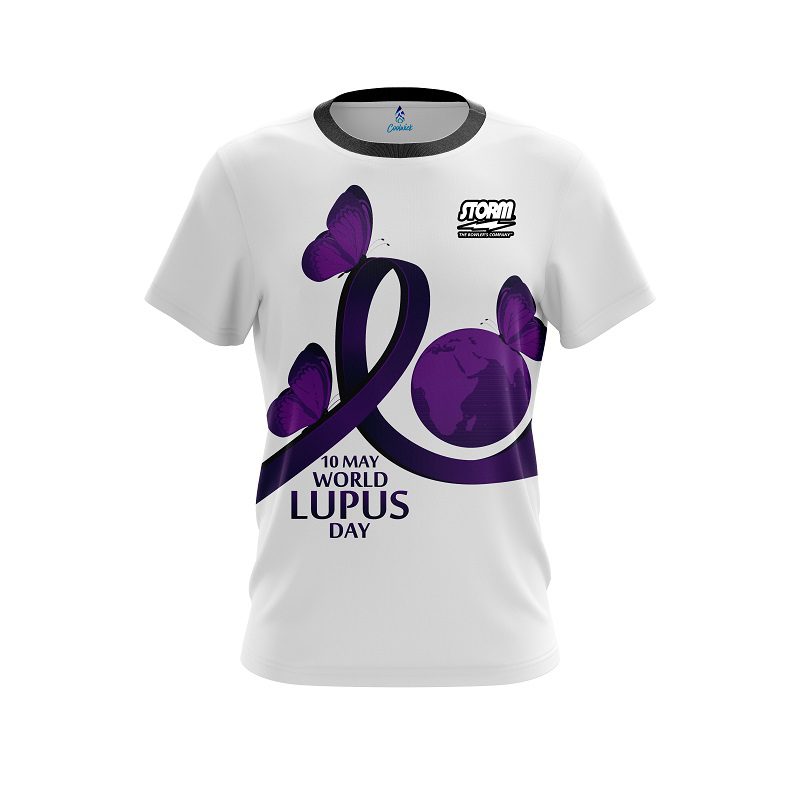 Storm World Lupus Cancer Awareness  CoolWick Bowling Jersey