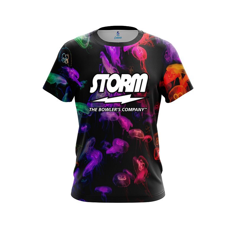 Storm Glowing Jellyfish CoolWick Bowling Jersey