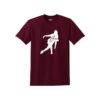 Jacqueline Evans CoolWick Bowling 50/50 T-Shirt Maroon White