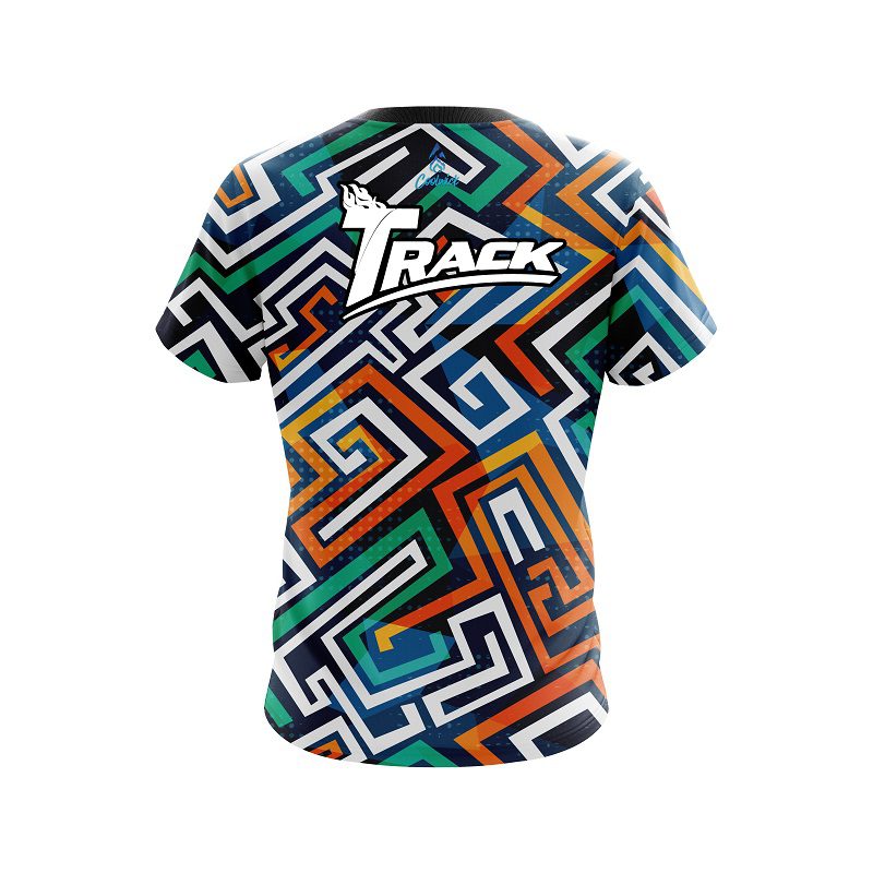Track Crazy Maze CoolWick Bowling Jersey - Image 2