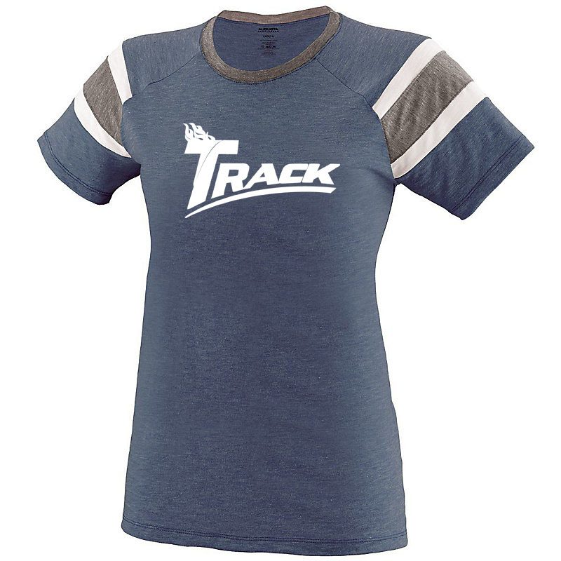 Track Women's Triton Navy Coolwick Bowling T-Shirt