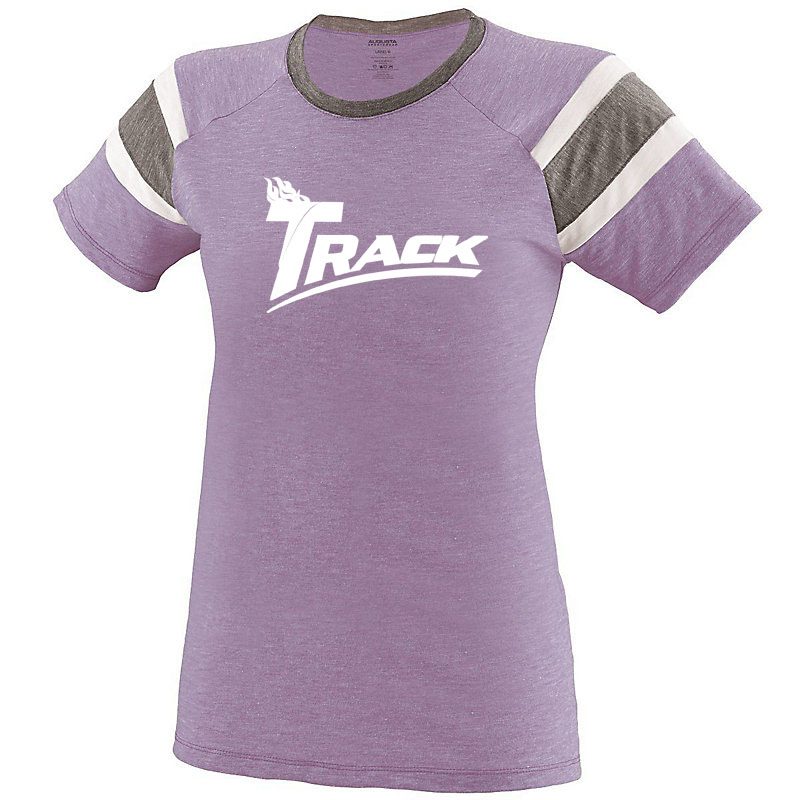 Track Women's Triton Purple Coolwick Bowling T-Shirt
