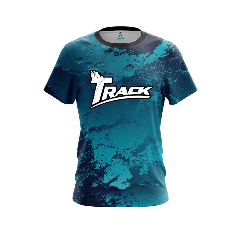 Track Graphite Blue CoolWick Bowling Jersey