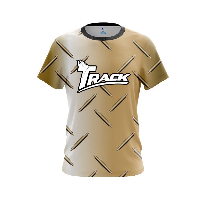 Track Gold Diamond Plate CoolWick Bowling Jersey