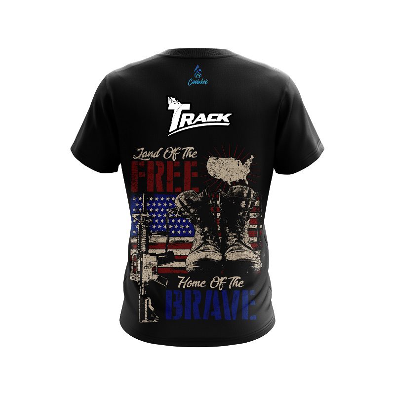 Track Land Of The Free CoolWick Bowling Jersey - Image 2